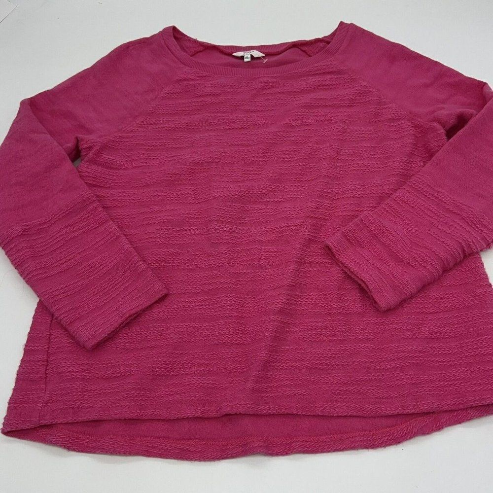 Crown & Ivy Pink Long Sleeve Sweater Size Large